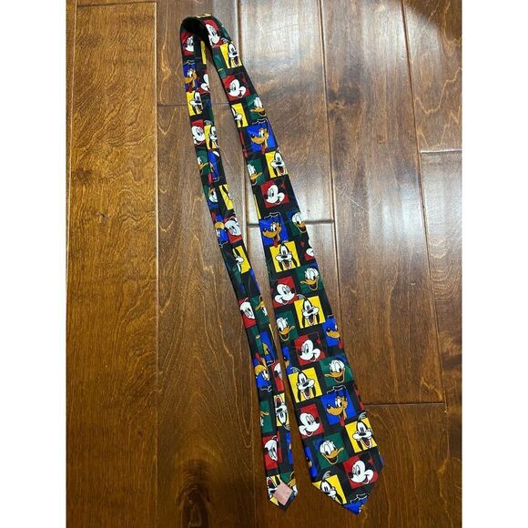Balancine Hot Cakes x Disney Vintage 90s Character Multicolor Dress Tie Mens - Picture 2 of 6